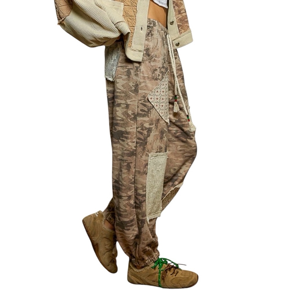 POL Camouflage Bomber Jacket with Patchwork - image 4